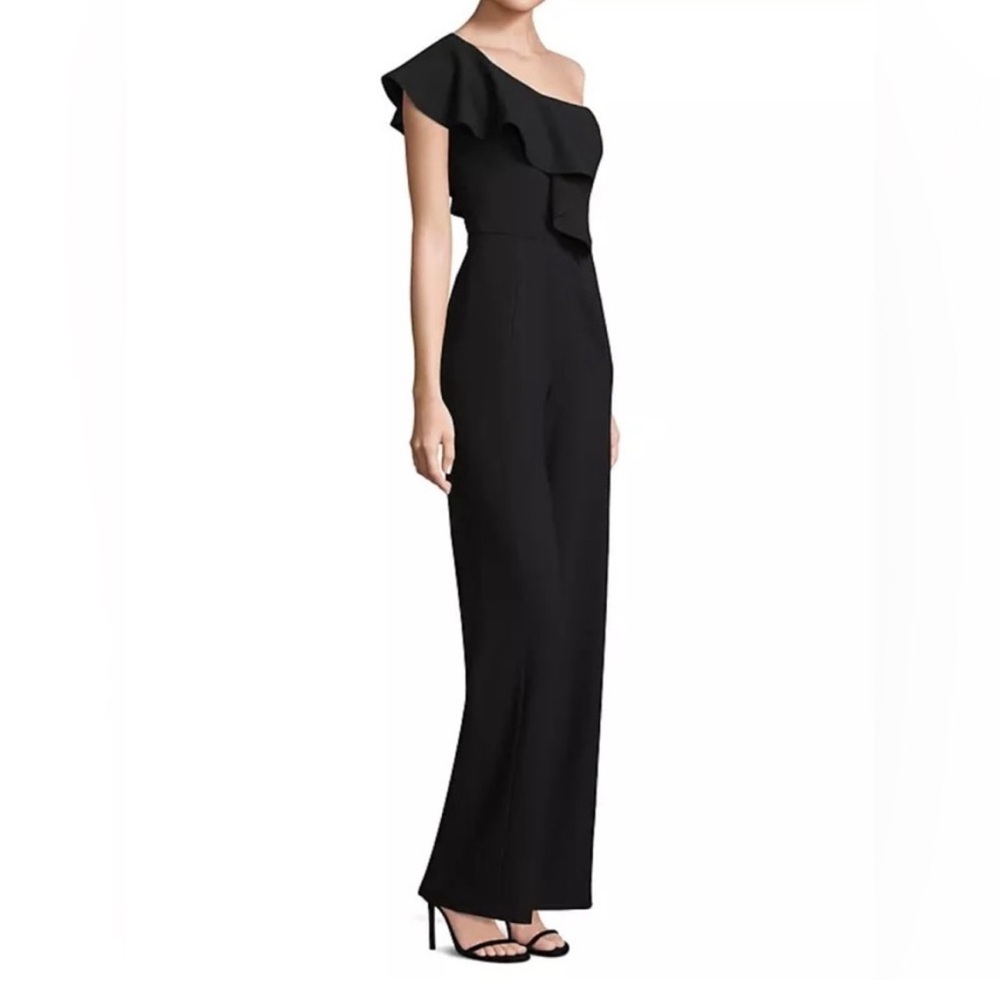 Black Halo Kallan Ruffle Jumpsuit NWT